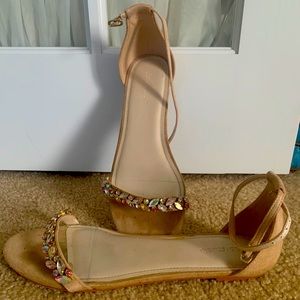 Rhinestone Strap Sandal
